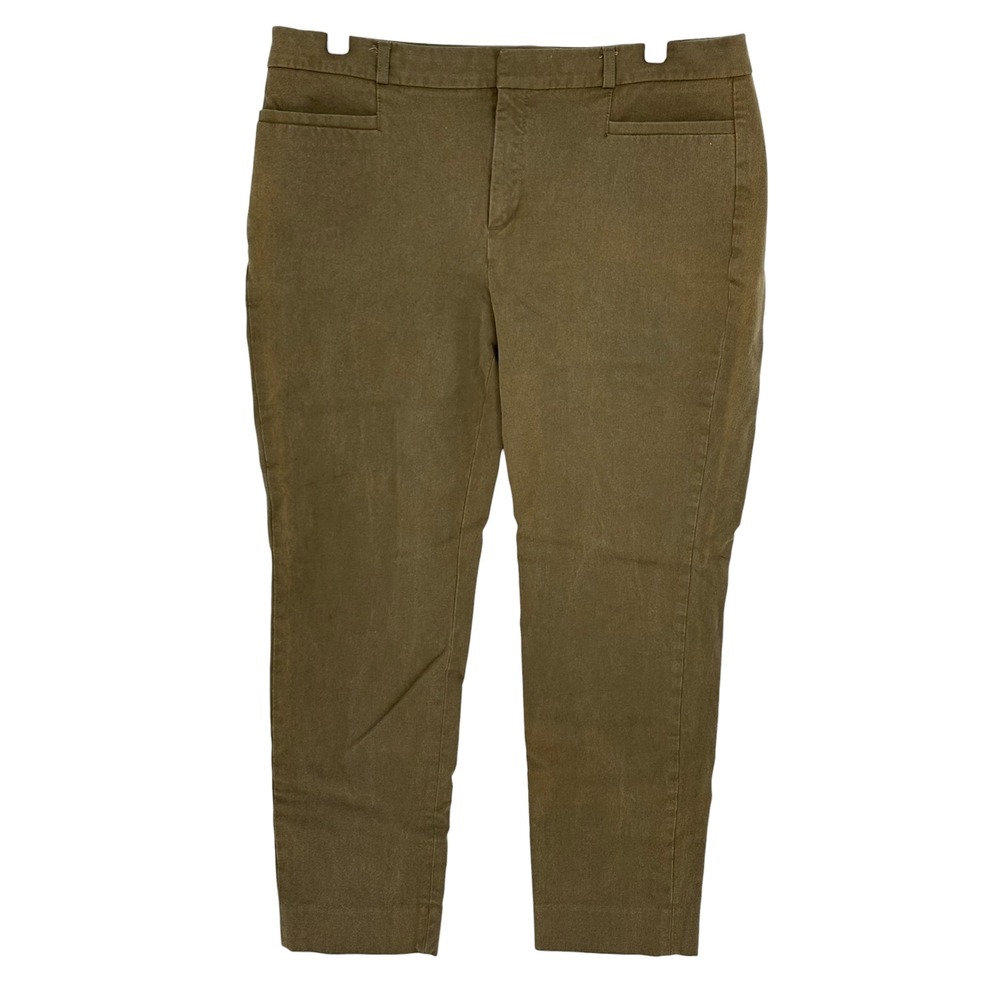 Banana‎ Republic Sloan Curvy Fit Pants Ivy Green Tapered Ankle 14